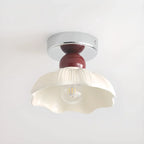 Plafonnier semi-encastré élégant à LED en résine pour la décoration intérieure