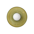 Plafonnier semi-encastré circulaire moderne en verre vert