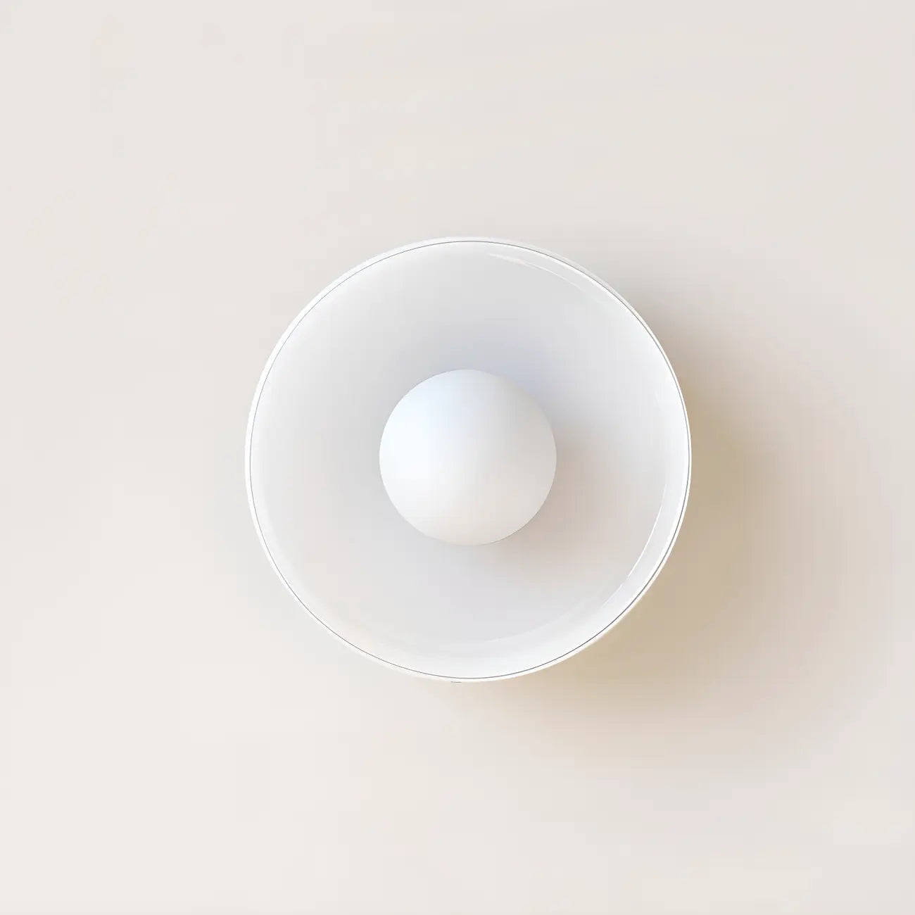 Plafonnier semi-encastré circulaire moderne en verre vert