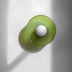 Plafonnier semi-encastré circulaire moderne en verre vert