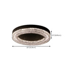 Plafonnier LED circulaire noir encastré pour usage résidentiel