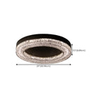 Plafonnier LED circulaire noir encastré pour usage résidentiel