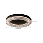 Plafonnier LED circulaire noir encastré pour usage résidentiel