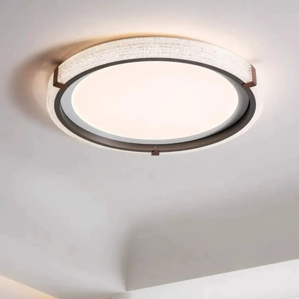Plafonnier LED blanc à intensité variable pour salon