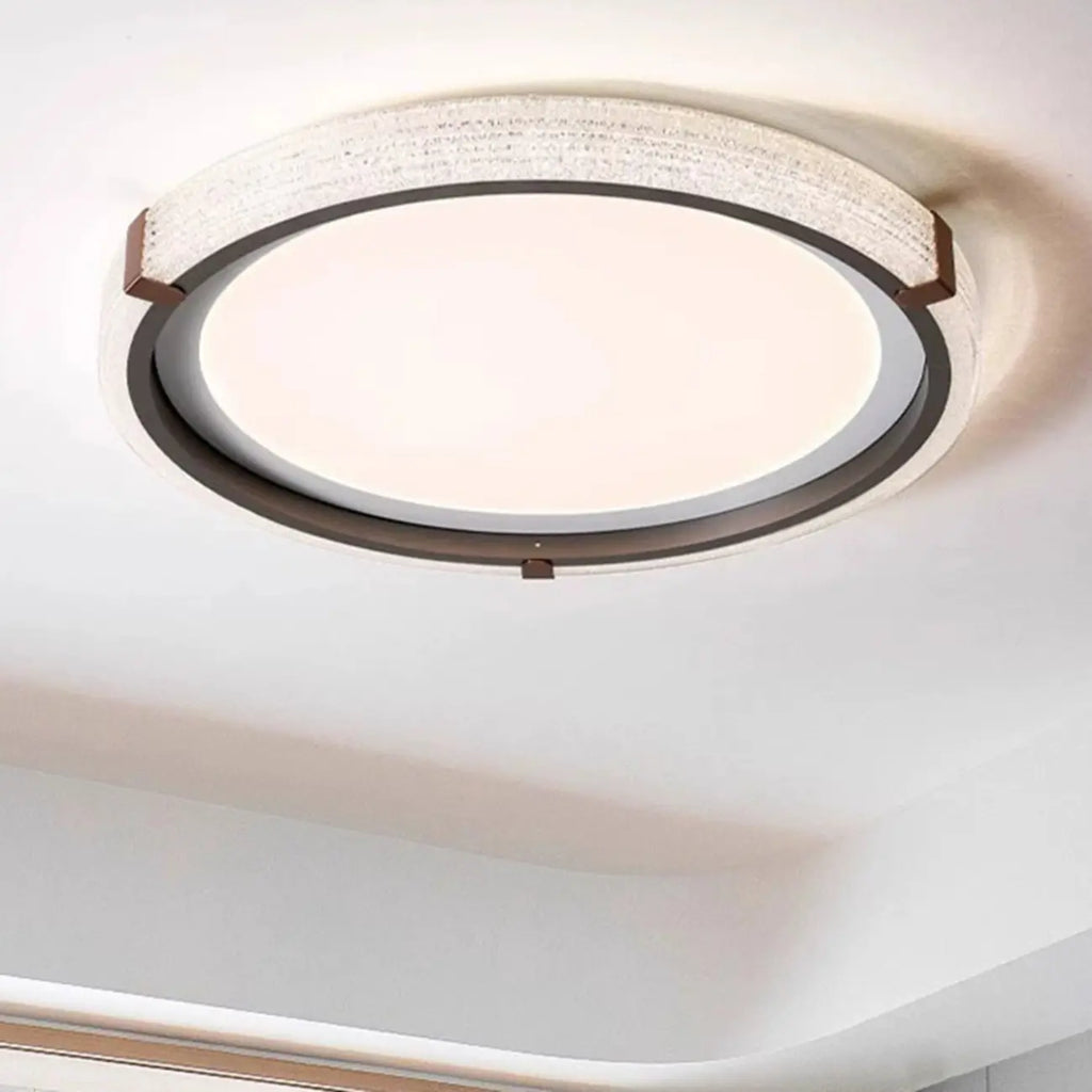 Plafonnier LED blanc à intensité variable pour salon