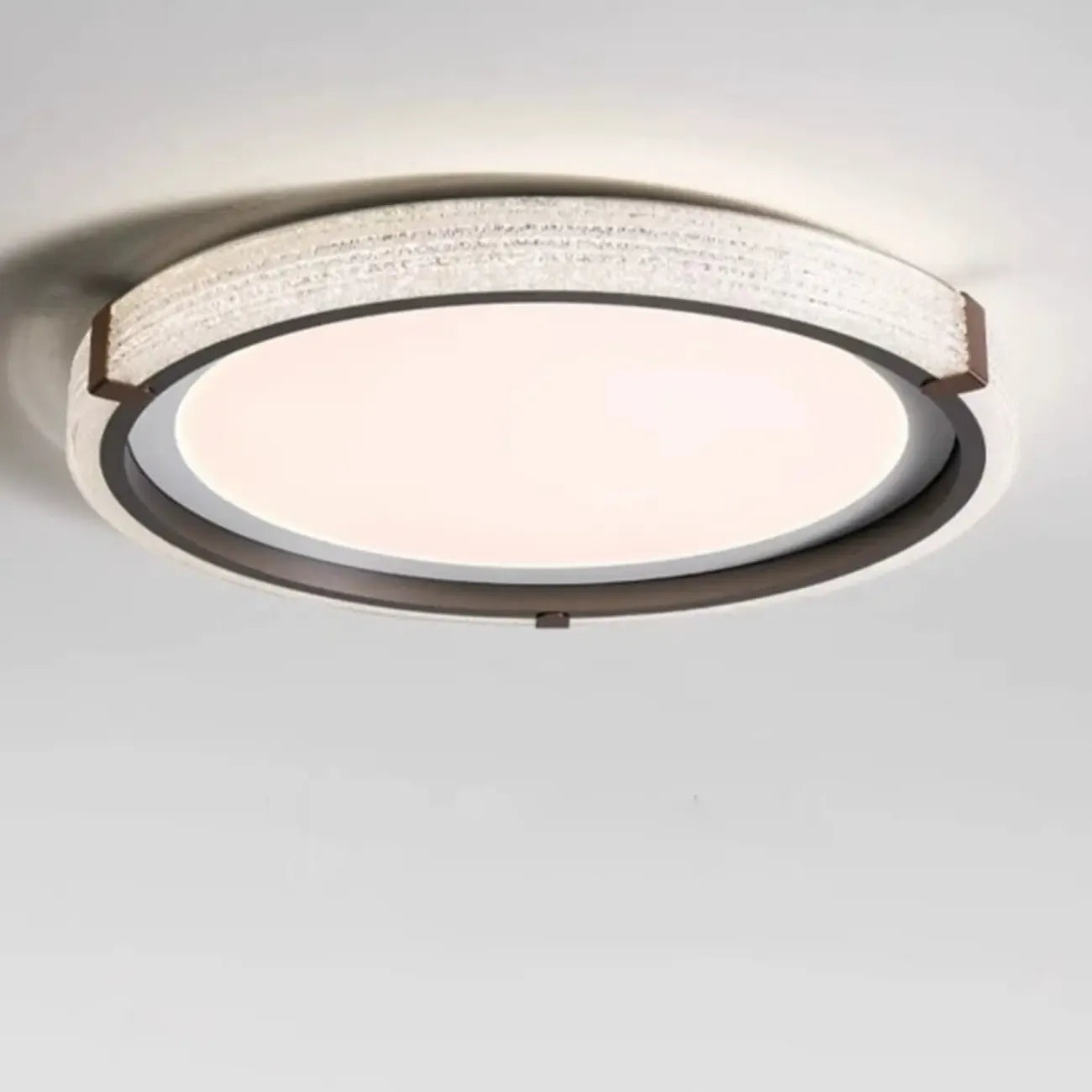 Plafonnier LED blanc à intensité variable pour salon