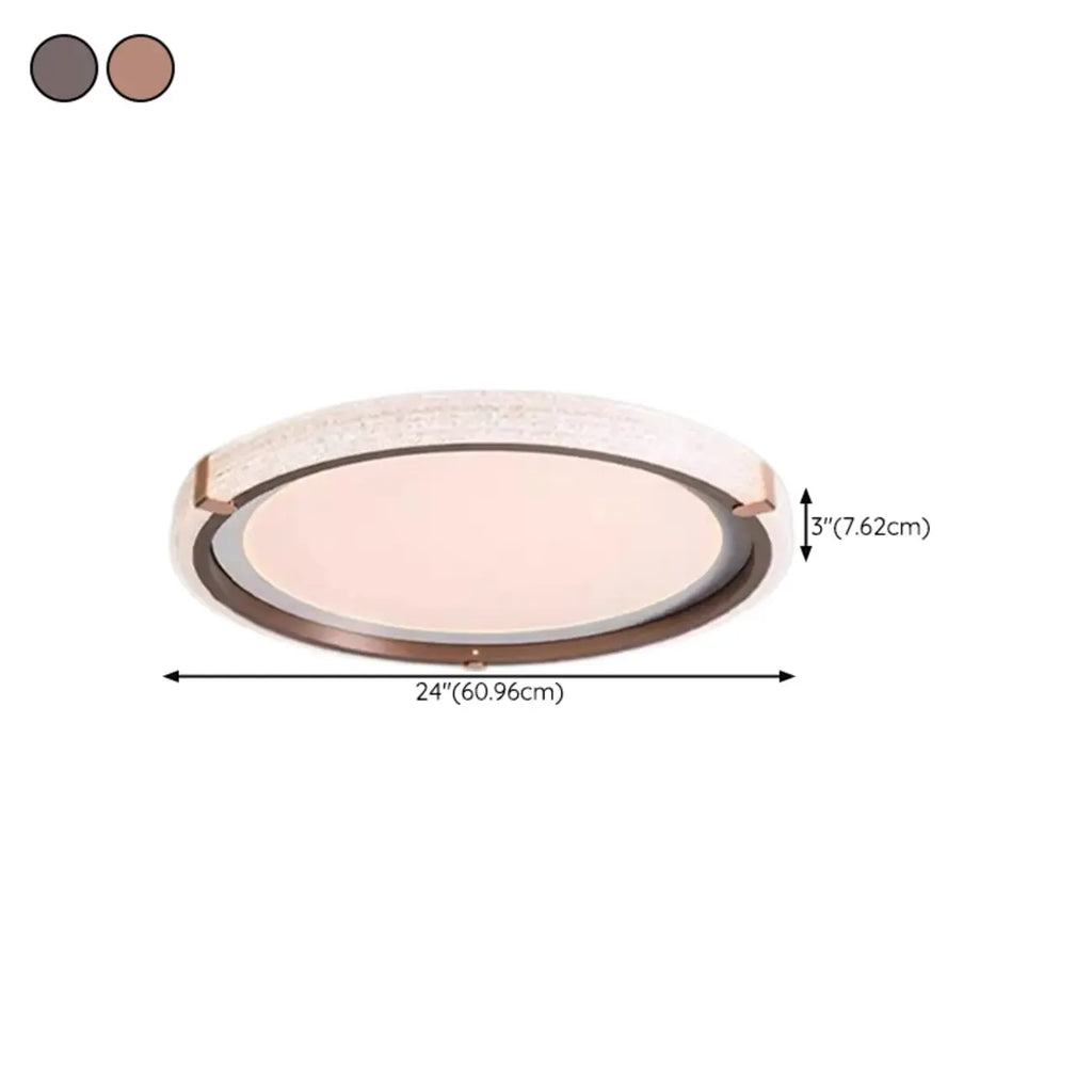 Plafonnier LED blanc à intensité variable pour salon
