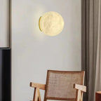 Applique murale globe Art Déco avec base en métal doré