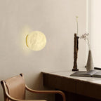 Applique murale globe Art Déco avec base en métal doré