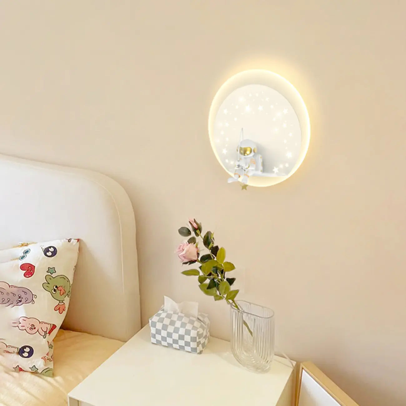 Applique murale LED Astronaute à intensité variable pour éclairage de chambre