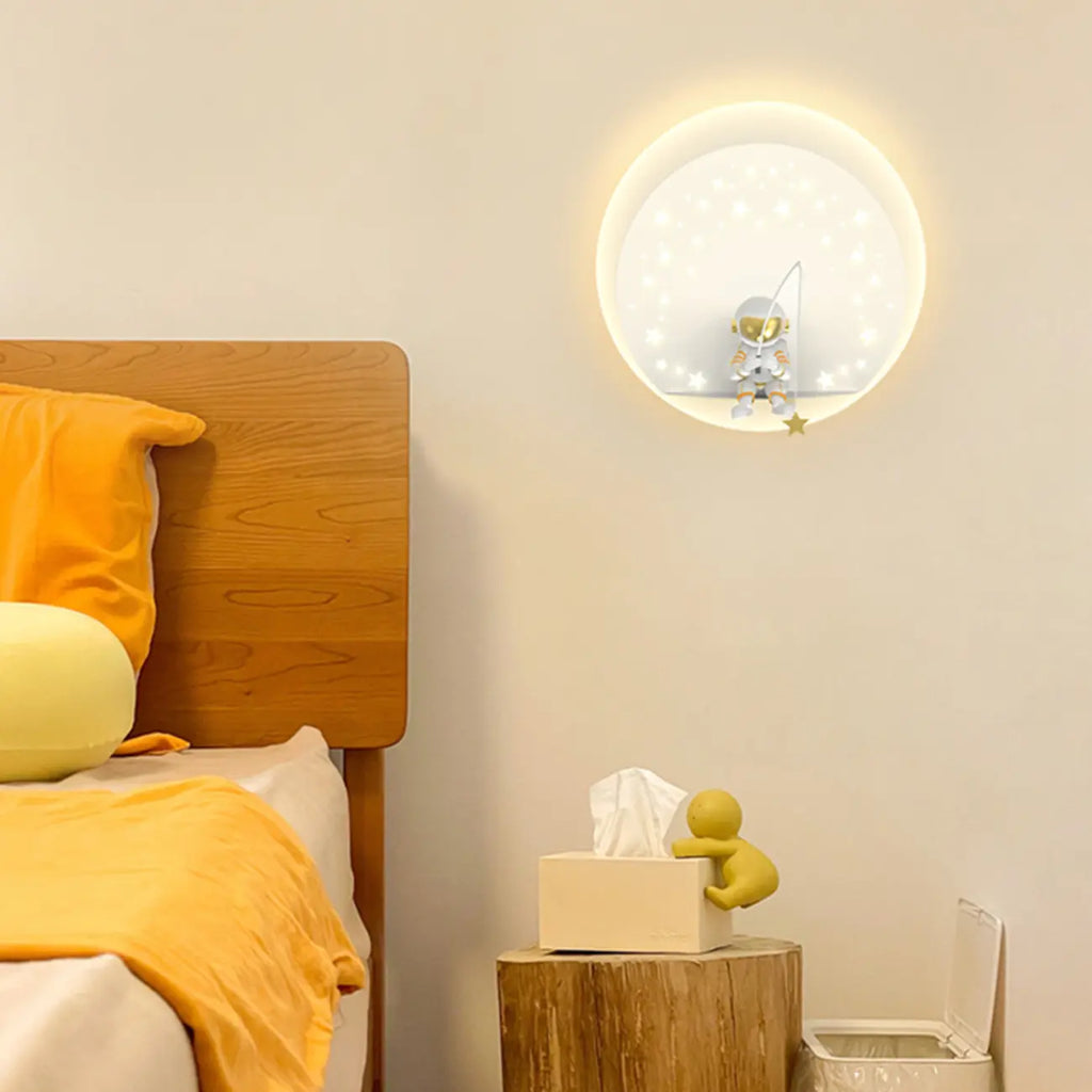 Applique murale LED Astronaute à intensité variable pour éclairage de chambre
