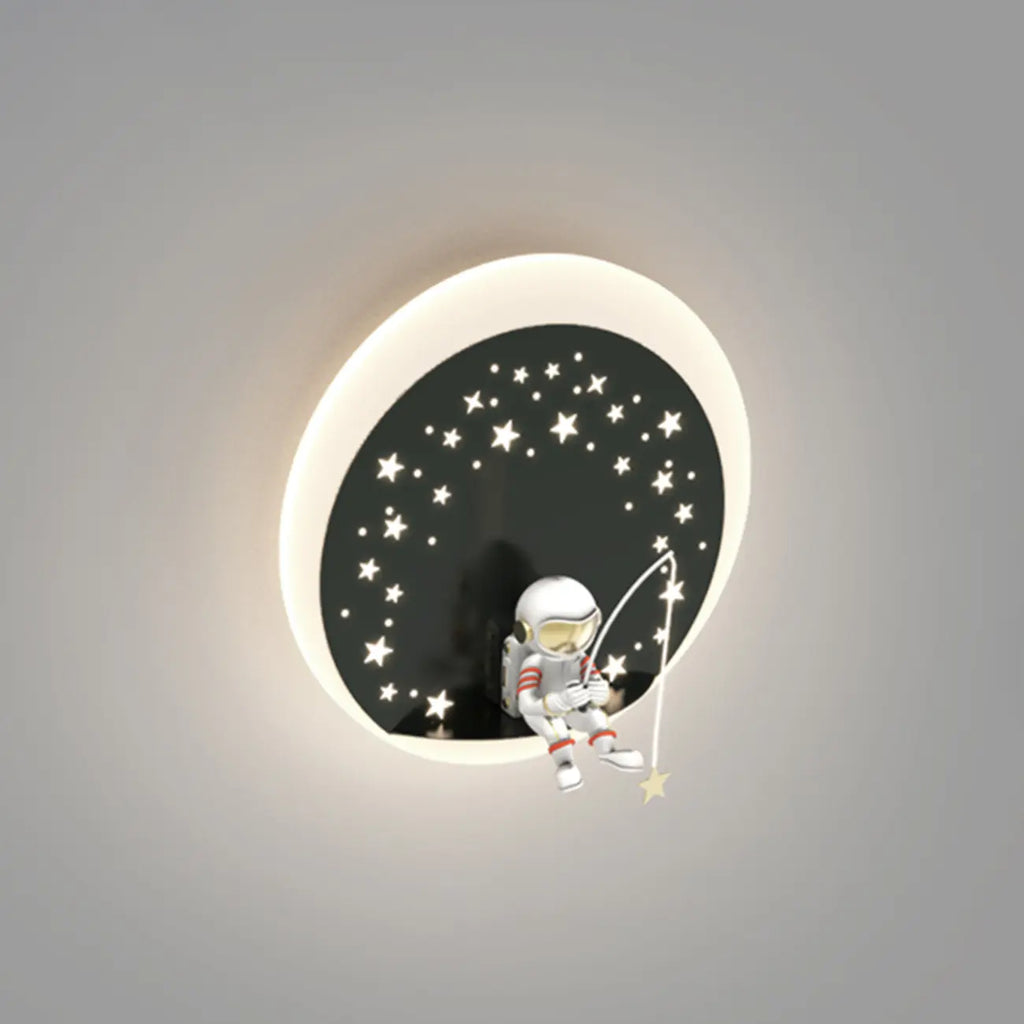 Applique murale LED Astronaute à intensité variable pour éclairage de chambre