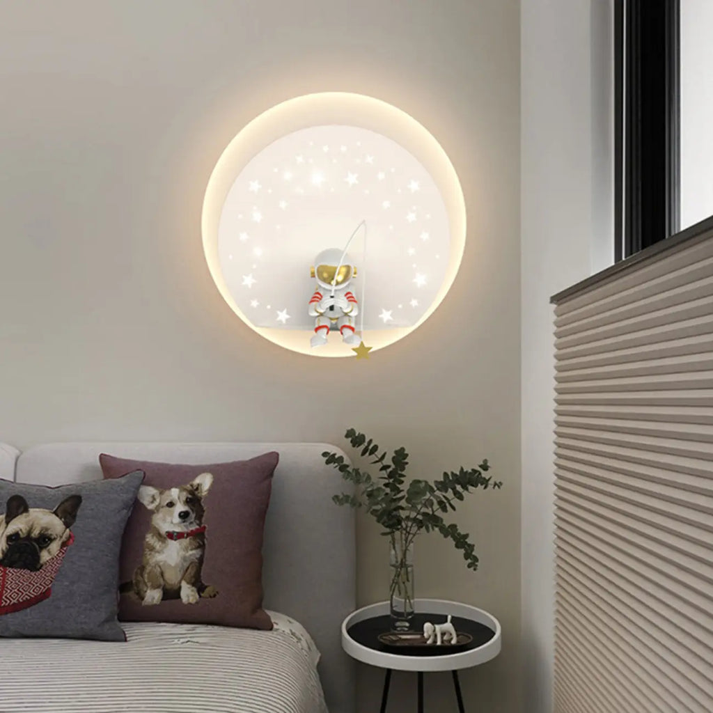 Applique murale LED Astronaute à intensité variable pour éclairage de chambre