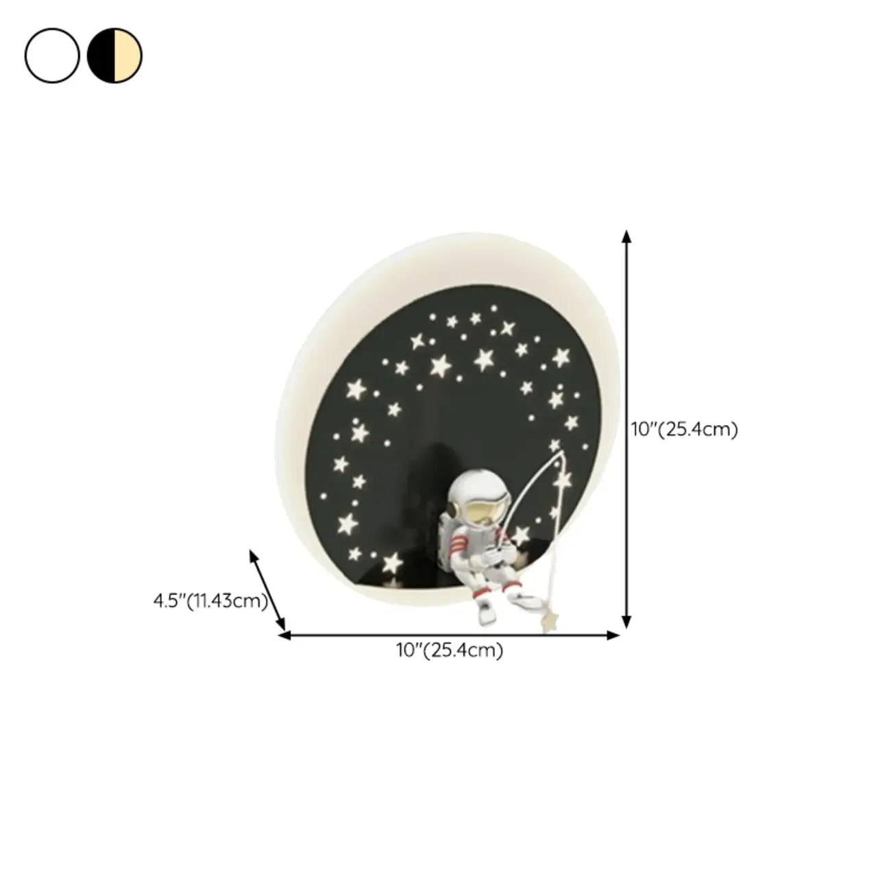 Applique murale LED Astronaute à intensité variable pour éclairage de chambre