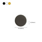 Applique murale minimaliste ronde en métal en forme de soleil