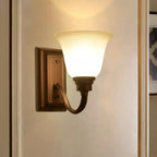 Applique murale classique et moderne en verre cloche pour salle de bain