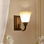 Applique murale classique et moderne en verre cloche pour salle de bain