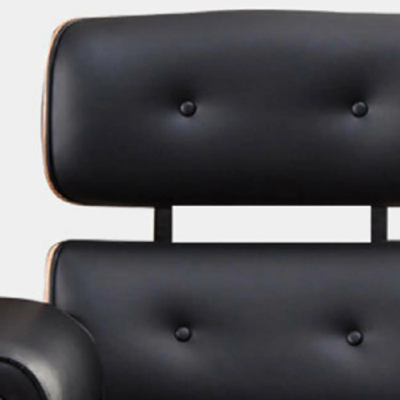 Fauteuil de bureau ergonomique moderne du milieu du siècle en cuir véritable