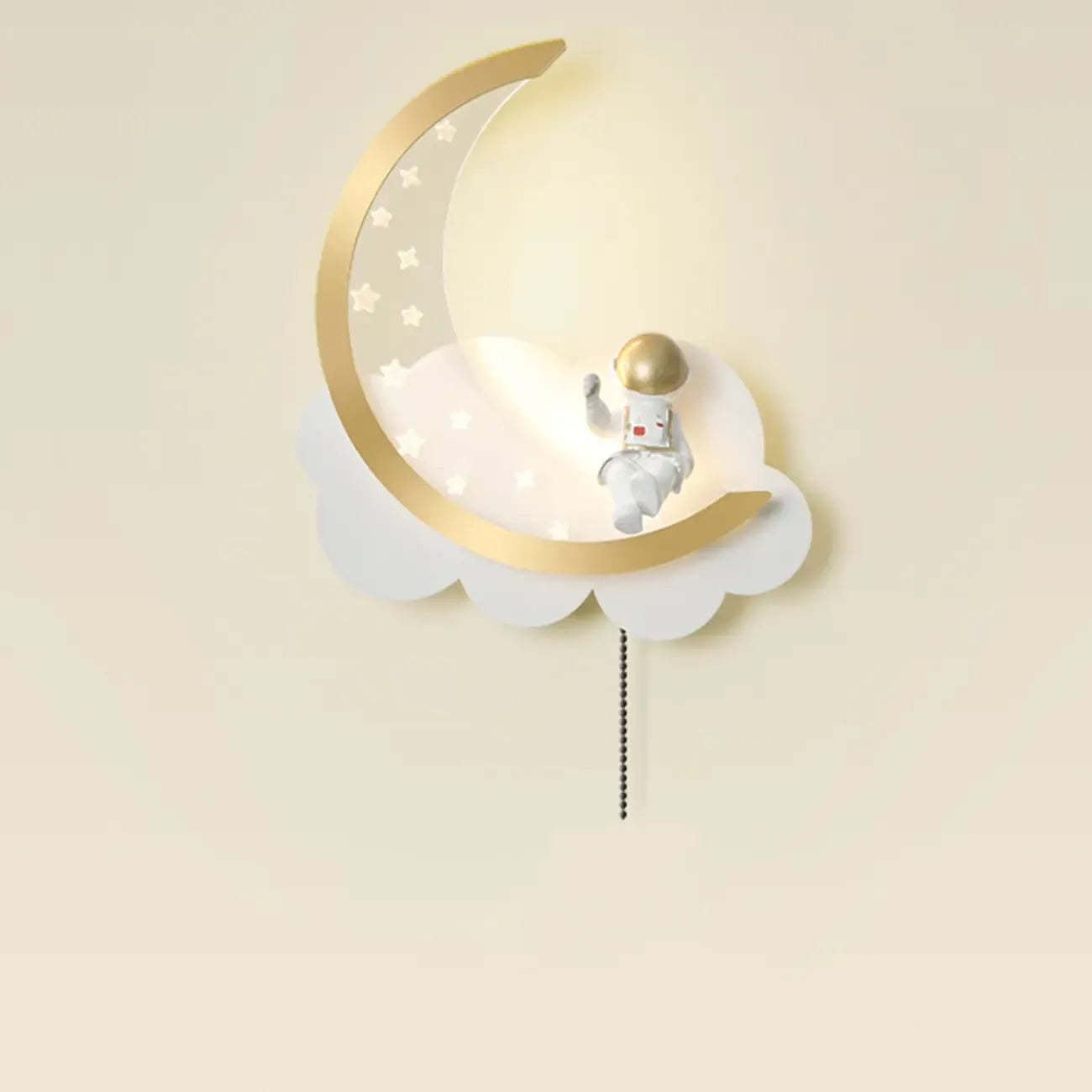 Applique murale LED à intensité variable en forme d'astronaute lunaire pour lampe de chevet
