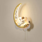 Applique murale LED à intensité variable en forme d'astronaute lunaire pour lampe de chevet