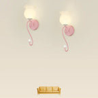 Applique murale florale de 38 à 48 cm avec abat-jour en verre pour chambre à coucher