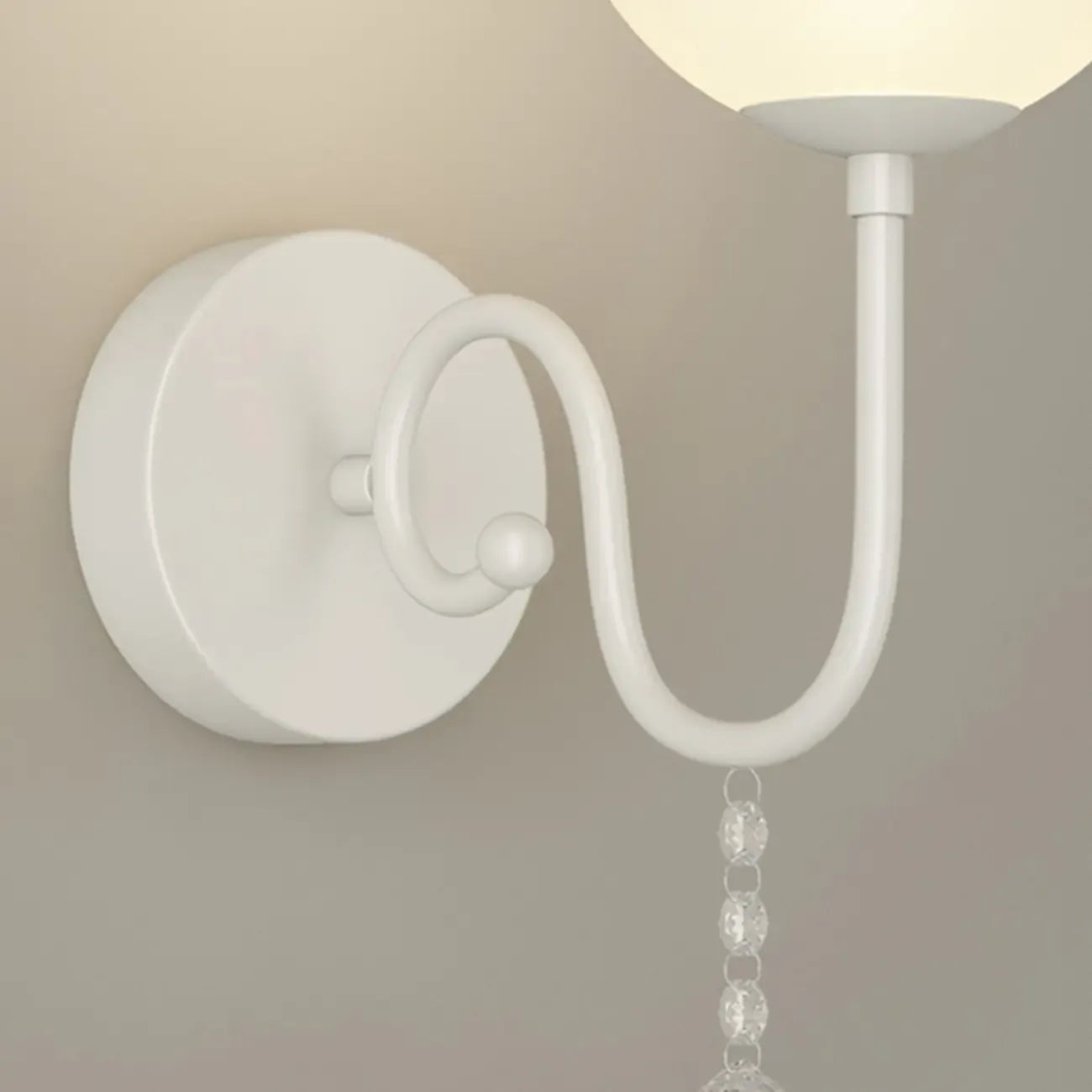 Applique murale florale de 38 à 48 cm avec abat-jour en verre pour chambre à coucher