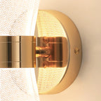Applique murale LED dorée artistique à intensité variable pour l'éclairage de la chambre