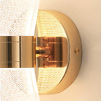 Applique murale LED dorée artistique à intensité variable pour l'éclairage de la chambre