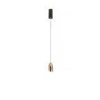Mini suspension lumineuse LED géométrique simple en aluminium