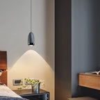 Mini suspension lumineuse LED géométrique simple en aluminium