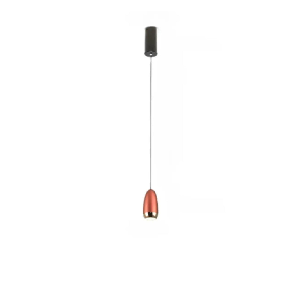 Mini suspension lumineuse LED géométrique simple en aluminium
