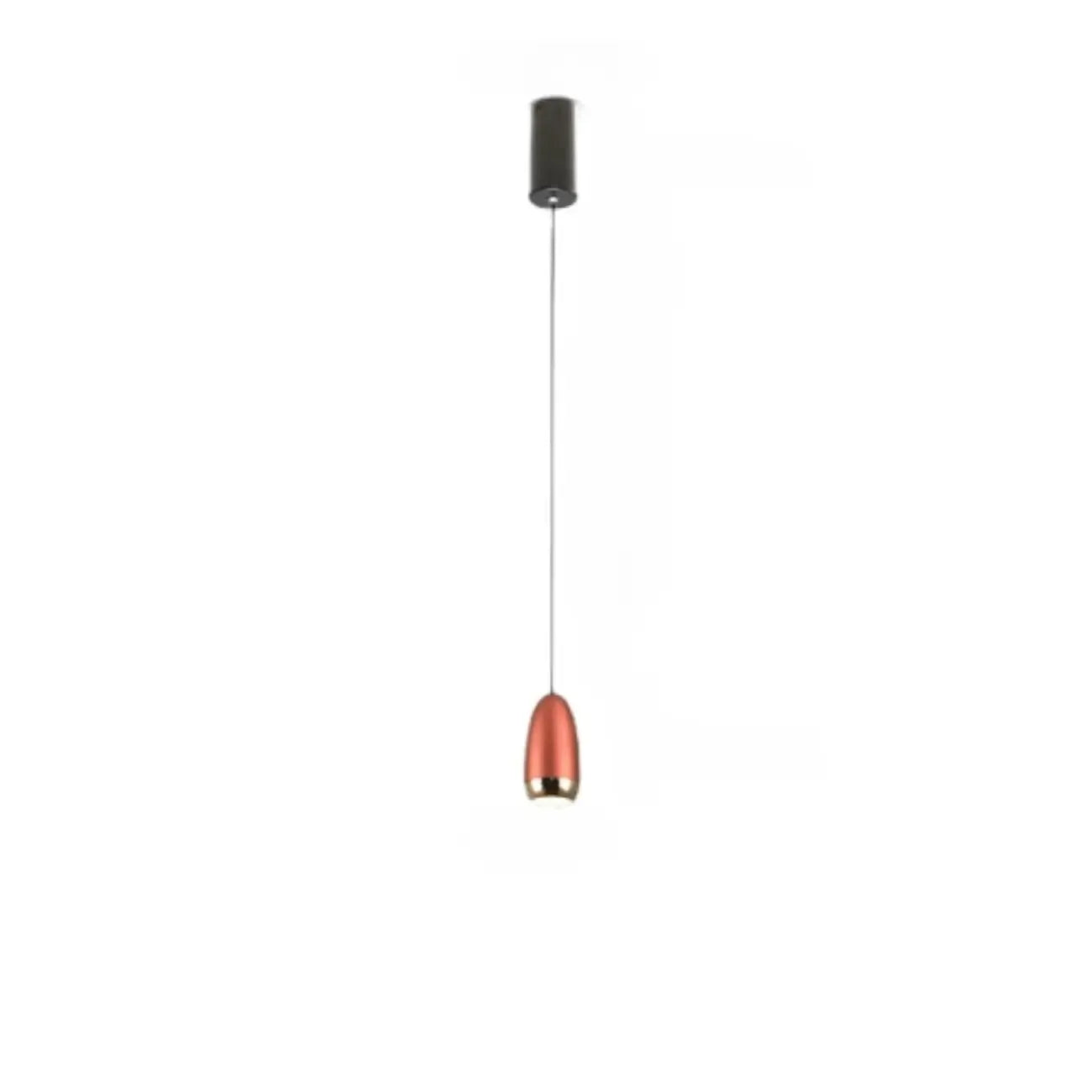 Mini suspension lumineuse LED géométrique simple en aluminium