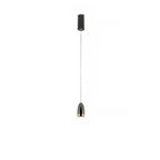 Mini suspension lumineuse LED géométrique simple en aluminium