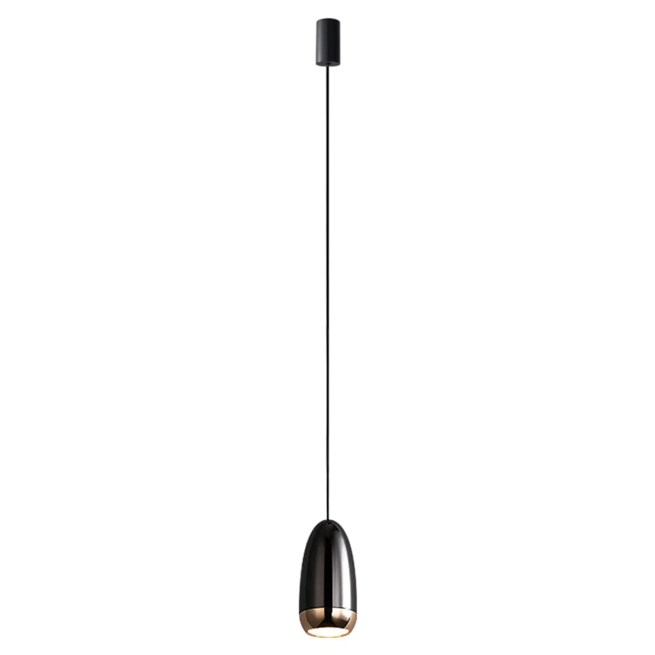 Mini suspension lumineuse LED géométrique simple en aluminium