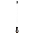 Mini suspension lumineuse LED géométrique simple en aluminium