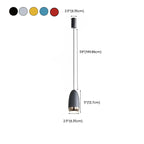 Mini suspension lumineuse LED géométrique simple en aluminium