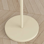 Lampadaire moderne en tissu plissé blanc et métal 61