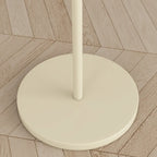 Lampadaire moderne en tissu plissé blanc et métal 61