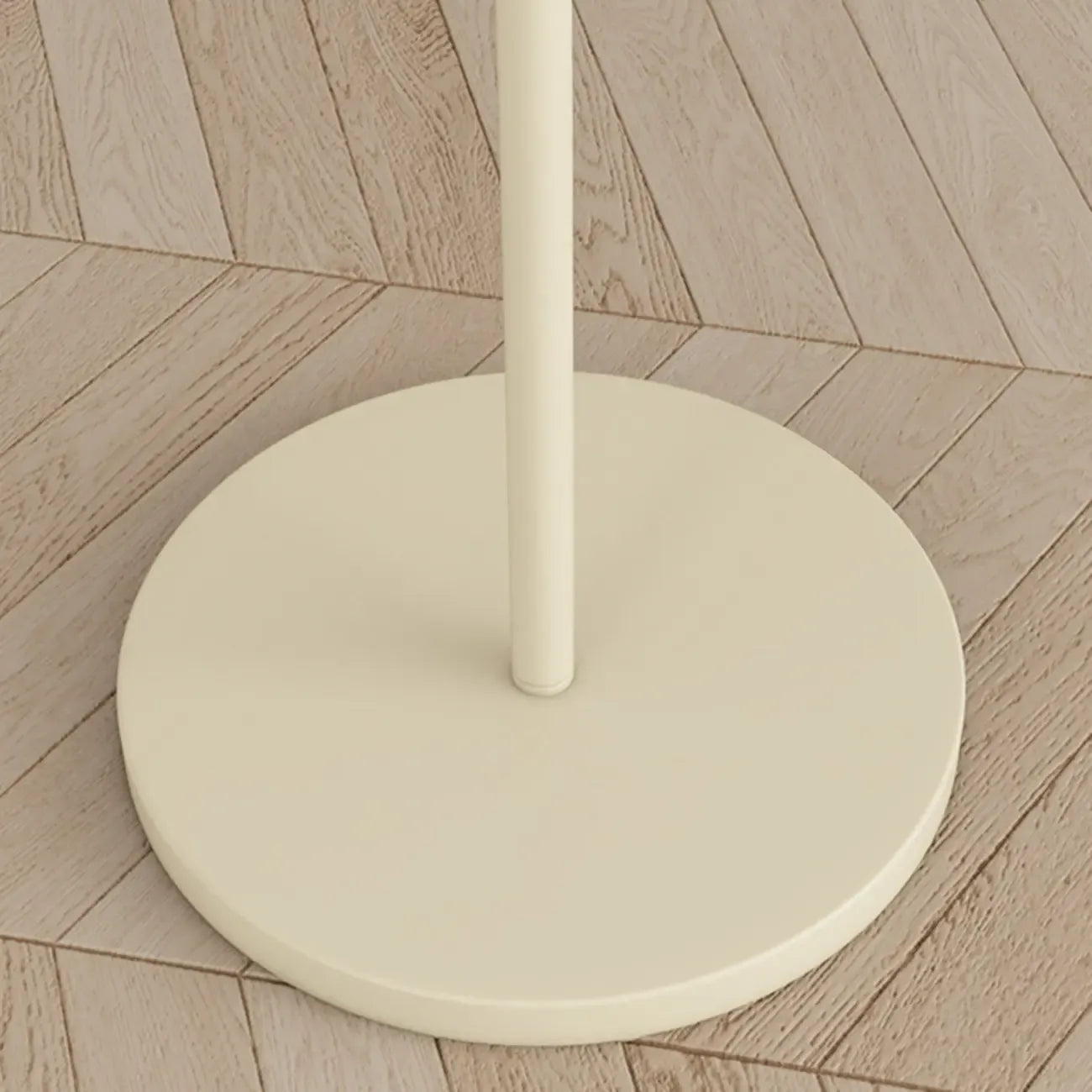 Lampadaire moderne en tissu plissé blanc et métal 61