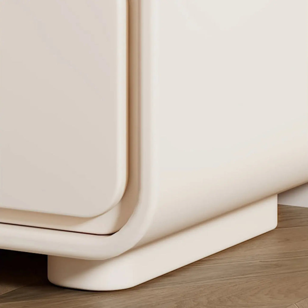 Table de chevet moderne à 2 tiroirs - Beige