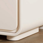Table de chevet moderne à 2 tiroirs - Beige