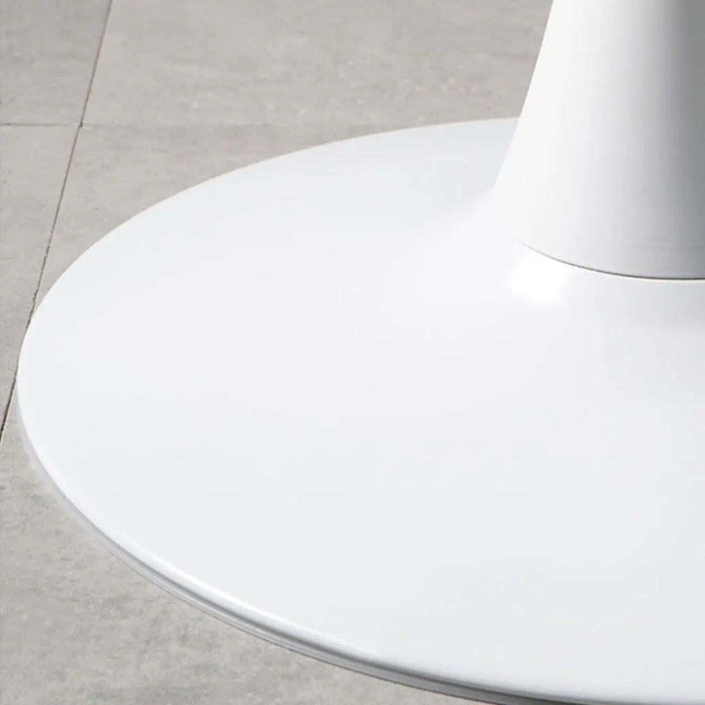 Tables de bar rondes modernes en bois gris avec piètement tulipe