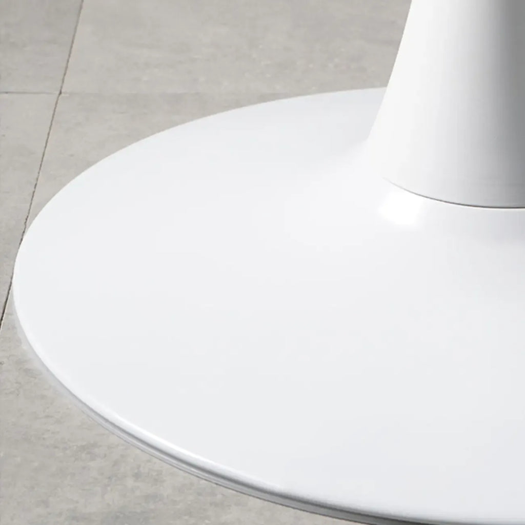 Tables de bar rondes modernes en bois gris avec piètement tulipe