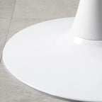 Tables de bar rondes modernes en bois gris avec piètement tulipe