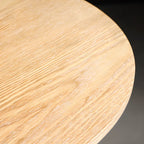 Tables de bar rondes modernes en bois gris avec piètement tulipe