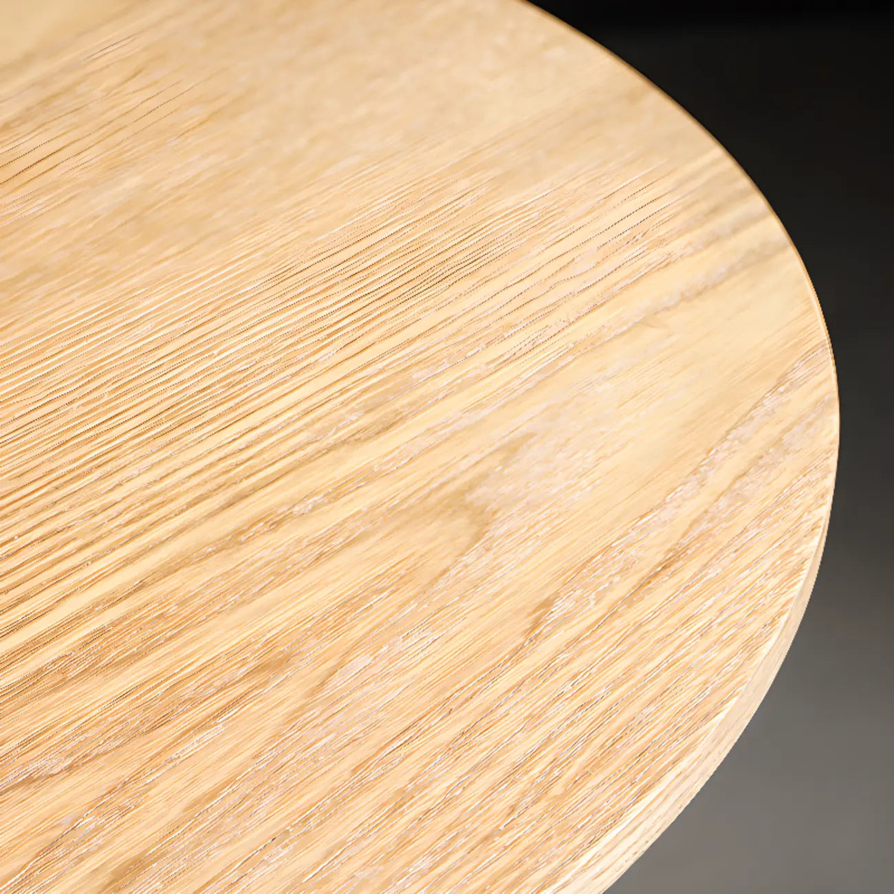 Tables de bar rondes modernes en bois gris avec piètement tulipe
