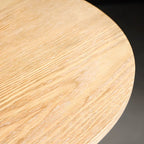 Tables de bar rondes modernes en bois gris avec piètement tulipe