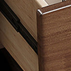 Banc de rangement à chaussures Singer en bois d'hévéa avec tiroirs pour entrée