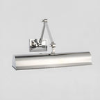 Lampada da parete a braccio orientabile in metallo a 2 luci con paralume lungo