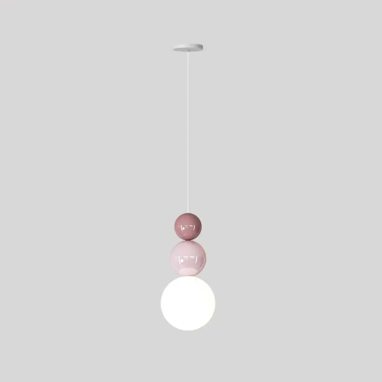Suspension globe contemporaine avec cordons réglables pour salle à manger